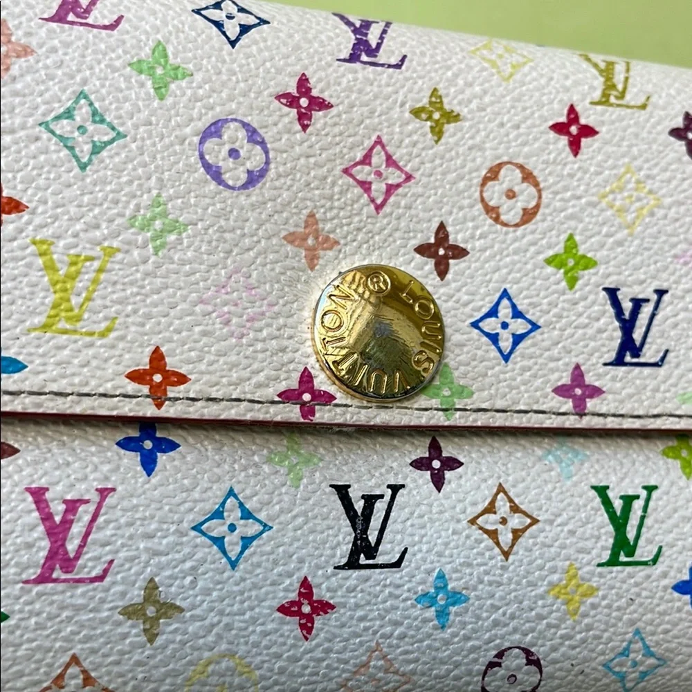 Vintage Louis Vuitton Iconic Takashi Murakami’s Monogram Multicolor Wallet